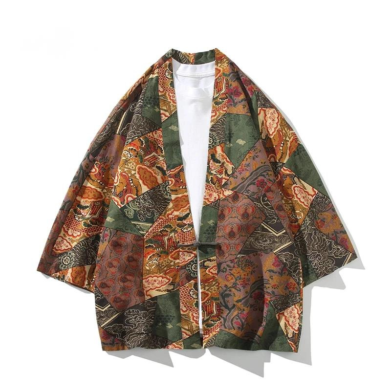 Ethnic Style Print Yukata Men  - Women'S Fashion Suit のレビューと価格