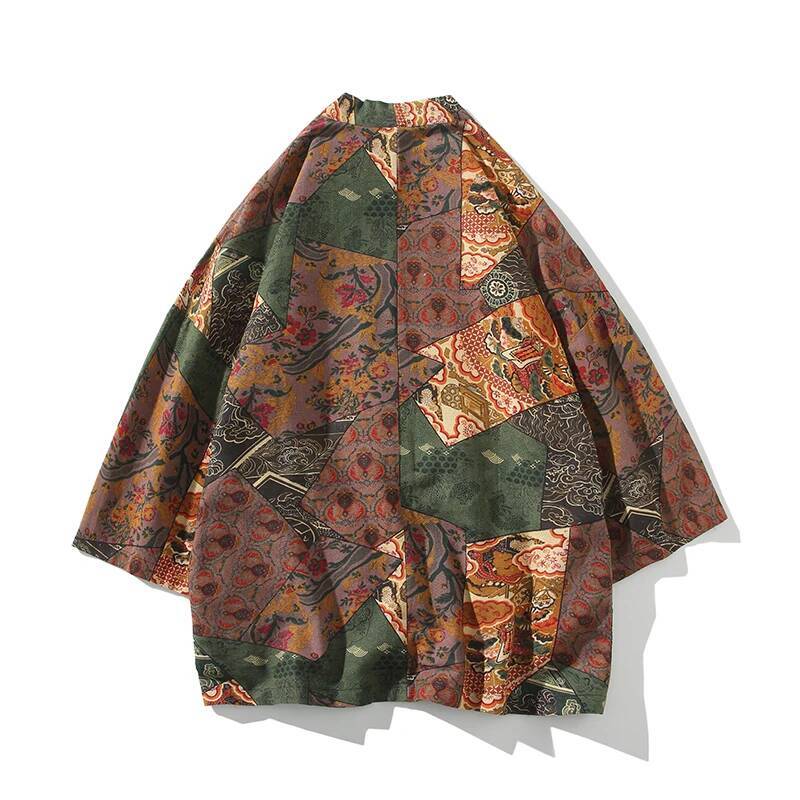 Ethnic Style Print Yukata Men  - Women'S Fashion Suit のレビューと価格