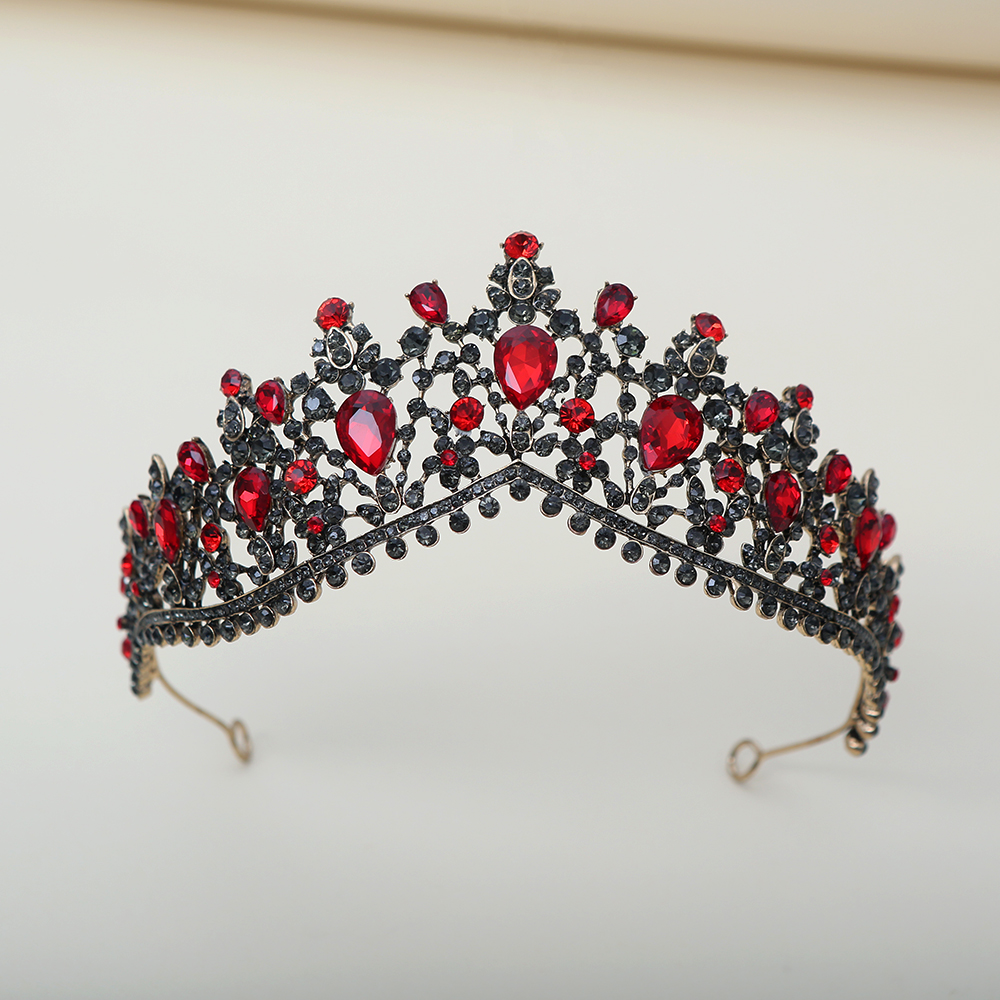 Dark Ruby Black Diamond Crown  - Women Fashion Style のレビューと価格