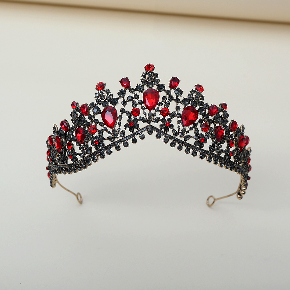 Dark Ruby Black Diamond Crown  - Women Fashion Style のレビューと価格