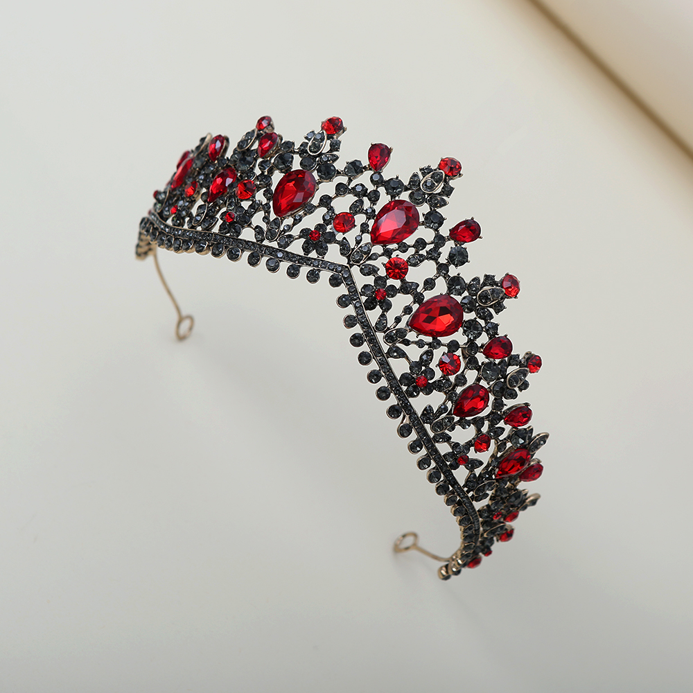 Dark Ruby Black Diamond Crown  - Women Fashion Style のレビューと価格